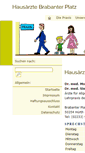Mobile Screenshot of hausaerzte-brabanter-platz.de